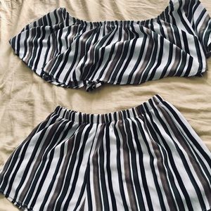 Two piece crop and shorts!